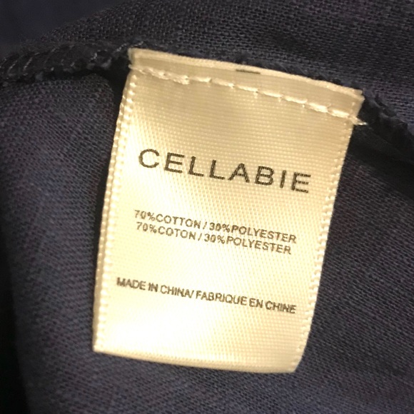 NWT Cellabie Navy Button Up High-Low Top- XL - Picture 7 of 8